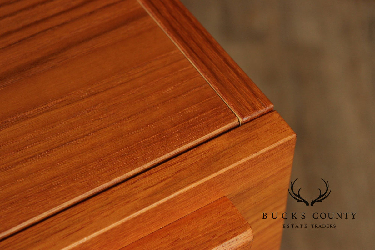 Interform Collection Danish Modern Teak Filing Cabinet