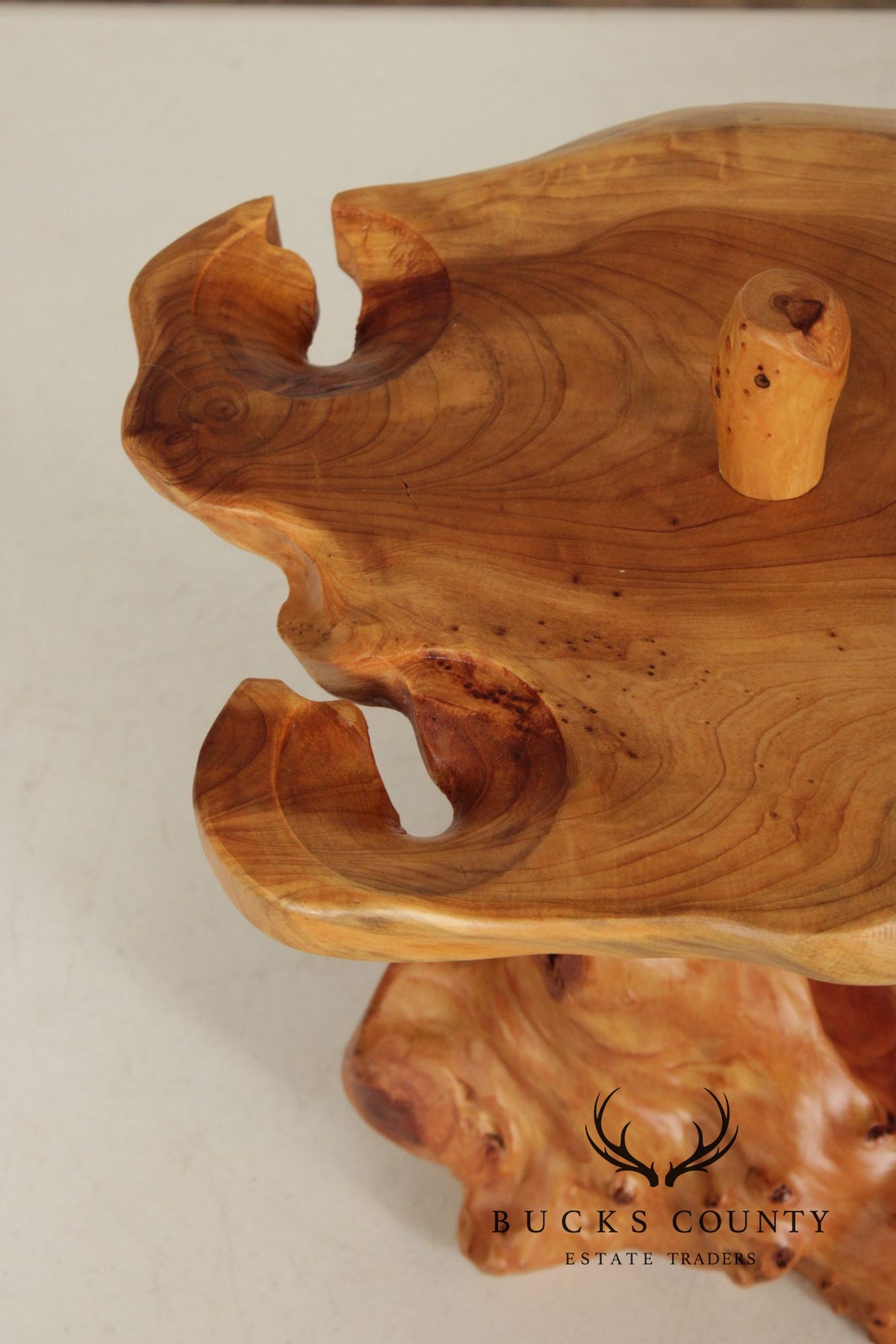 Custom Burlwood Wine Glass Rack