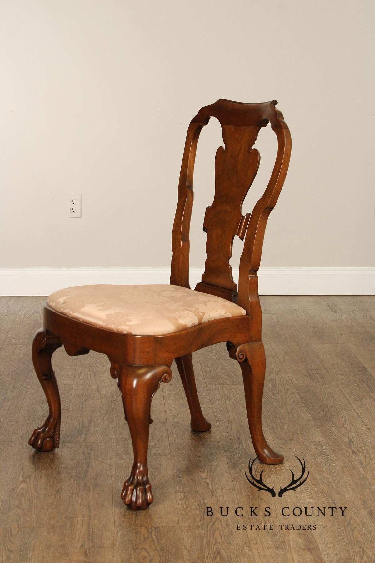 Kittinger Colonial Williamsburg Collection Set Of Four Mahogany Georgian Style Dining Chairs CW180