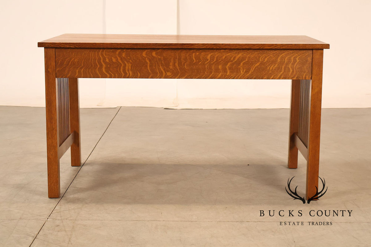 Stickley Mission Collection Oak Spindle Writing Desk