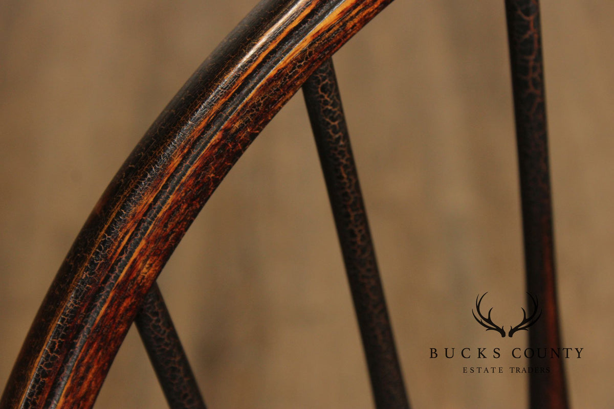 D.R. Dimes Distress Painted Windsor Side Chair