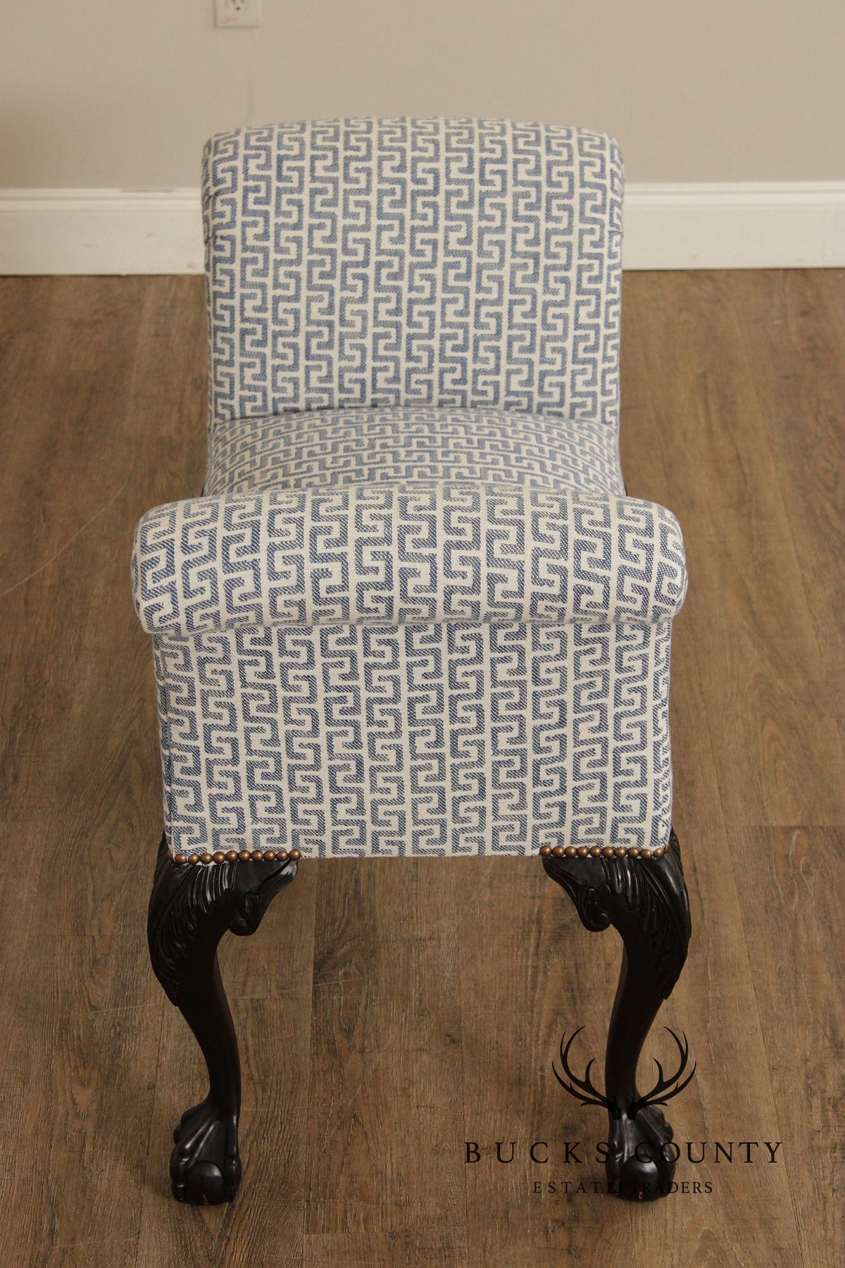 Chippendale Style Ball and Claw Foot Window Seat