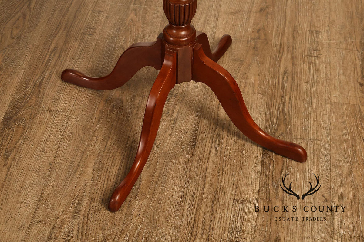 The Hillcrafters Guild Solid Cherry Tilt Top Tea Table