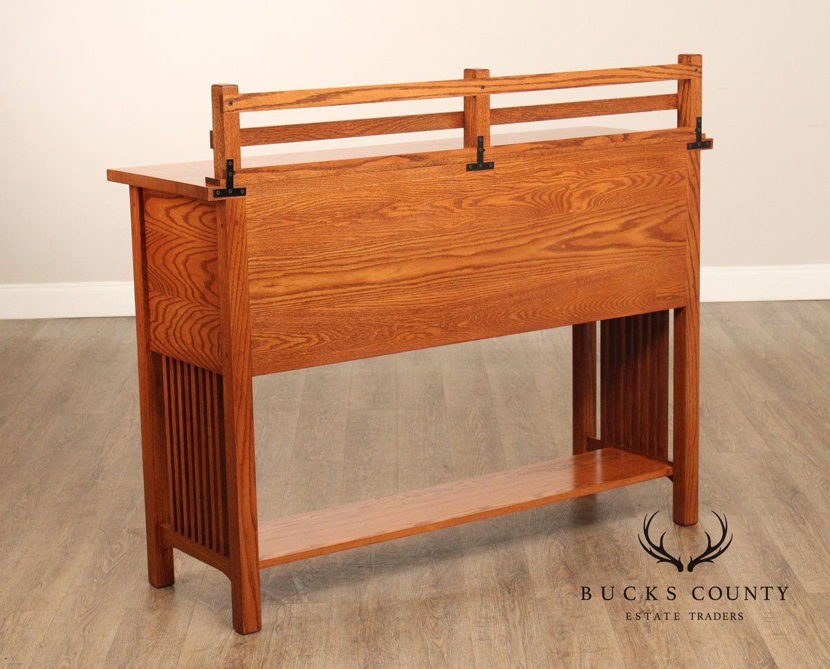 Mission Style Custom Quality Solid Oak Sideboard