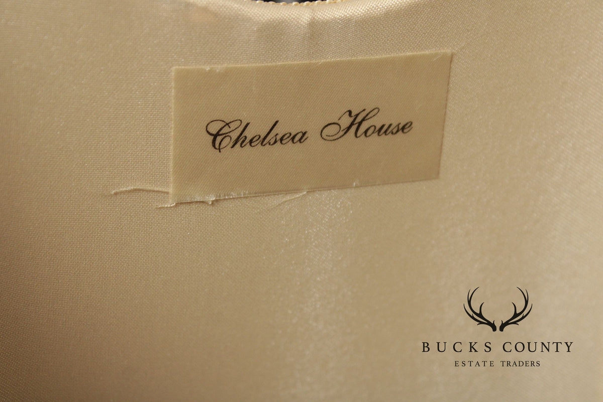 Chelsea House Chinoiserie Decorated Black Lacquer Floor Lamp