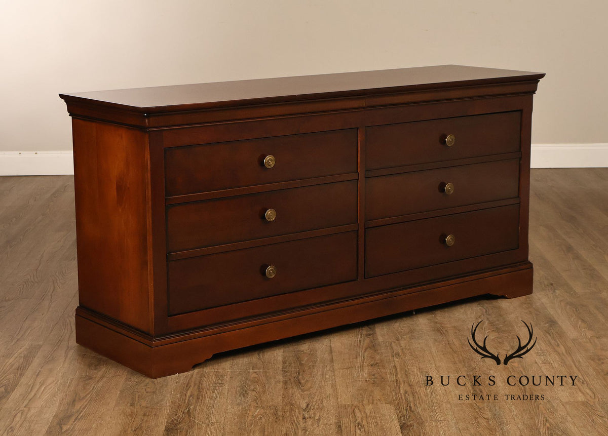 Grange French Louis Philippe Style Cherry Double Dresser