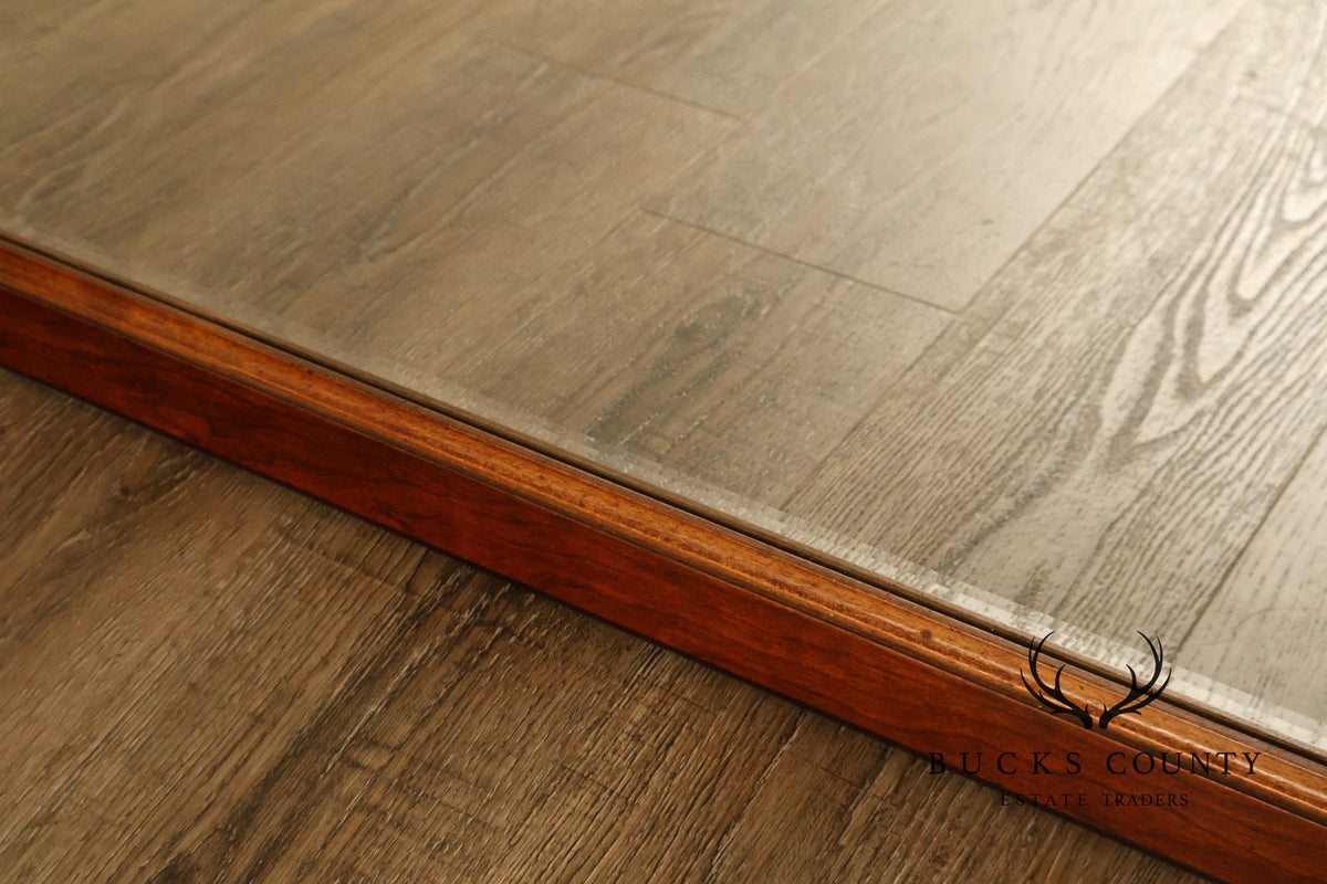 Campaign Style Brass Bound Mirror