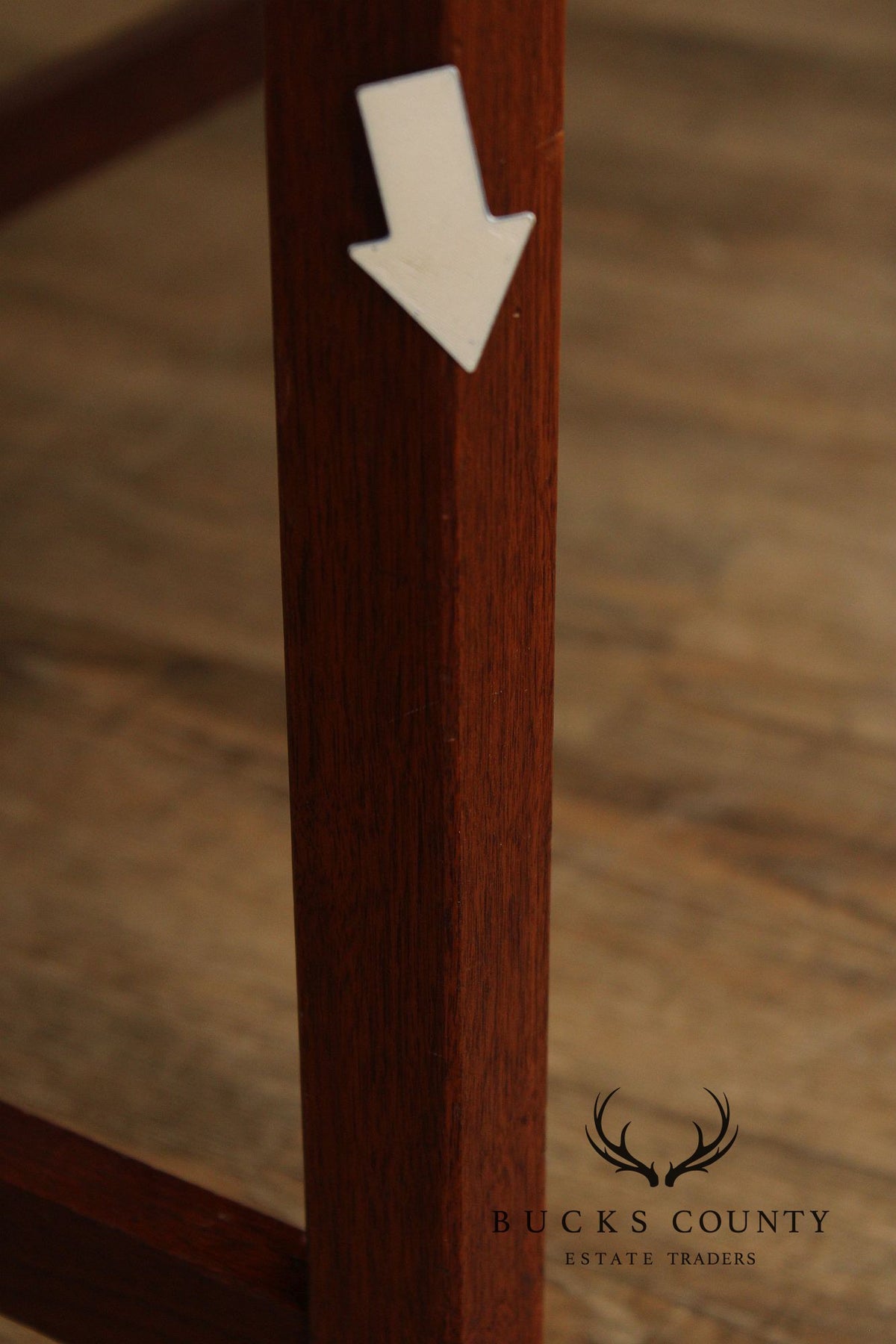 Jens Risom Style Mid Century Modern Walnut Console