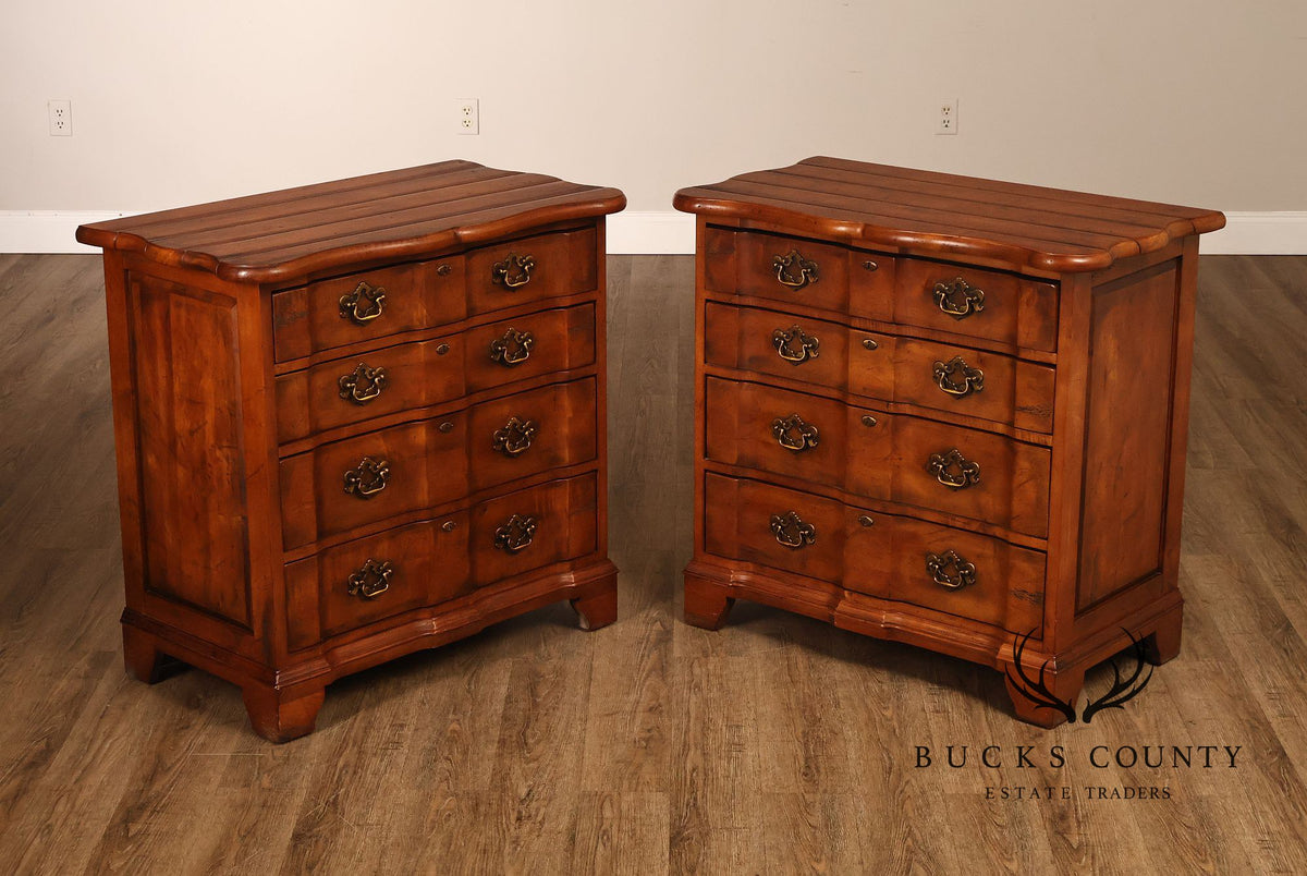 Century Furniture Georgian Style Pair of Blockfront Chests