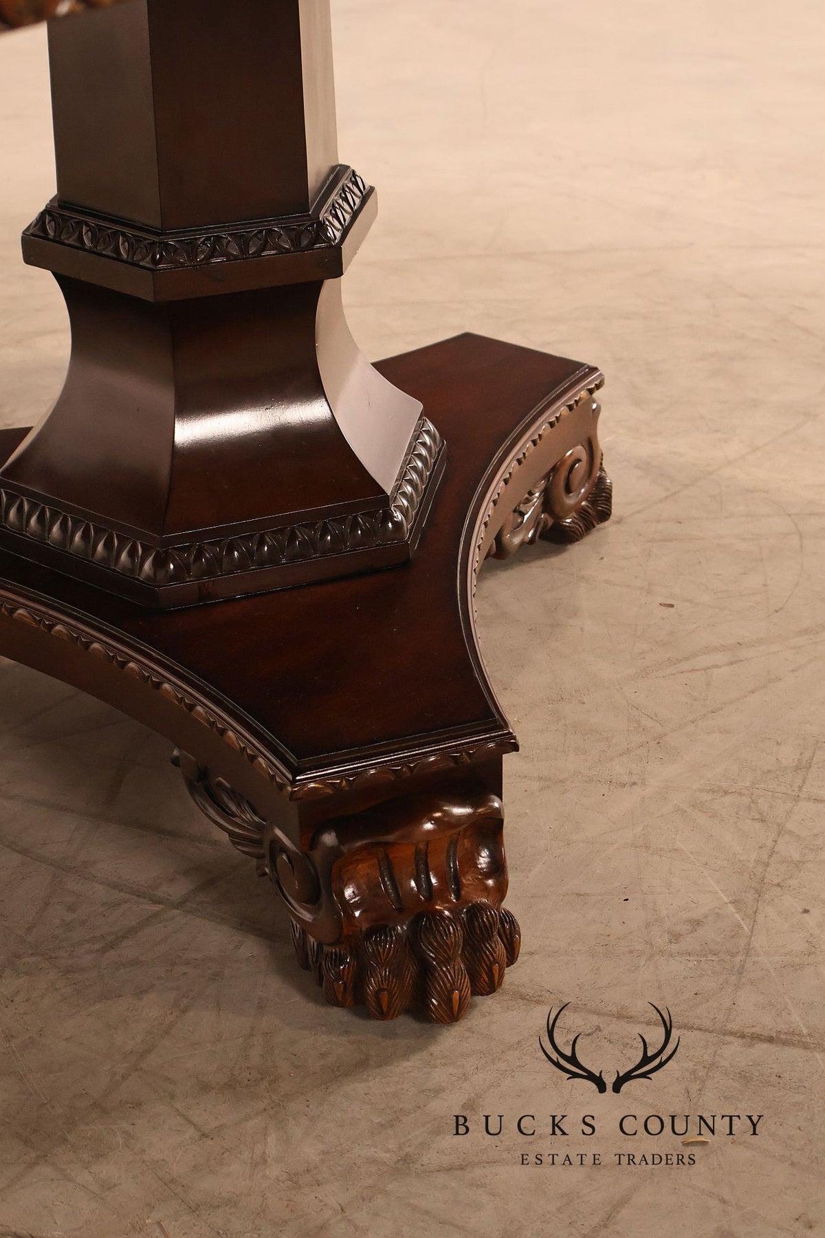 Century Furniture Expandable Cherry Pedestal Dining Table