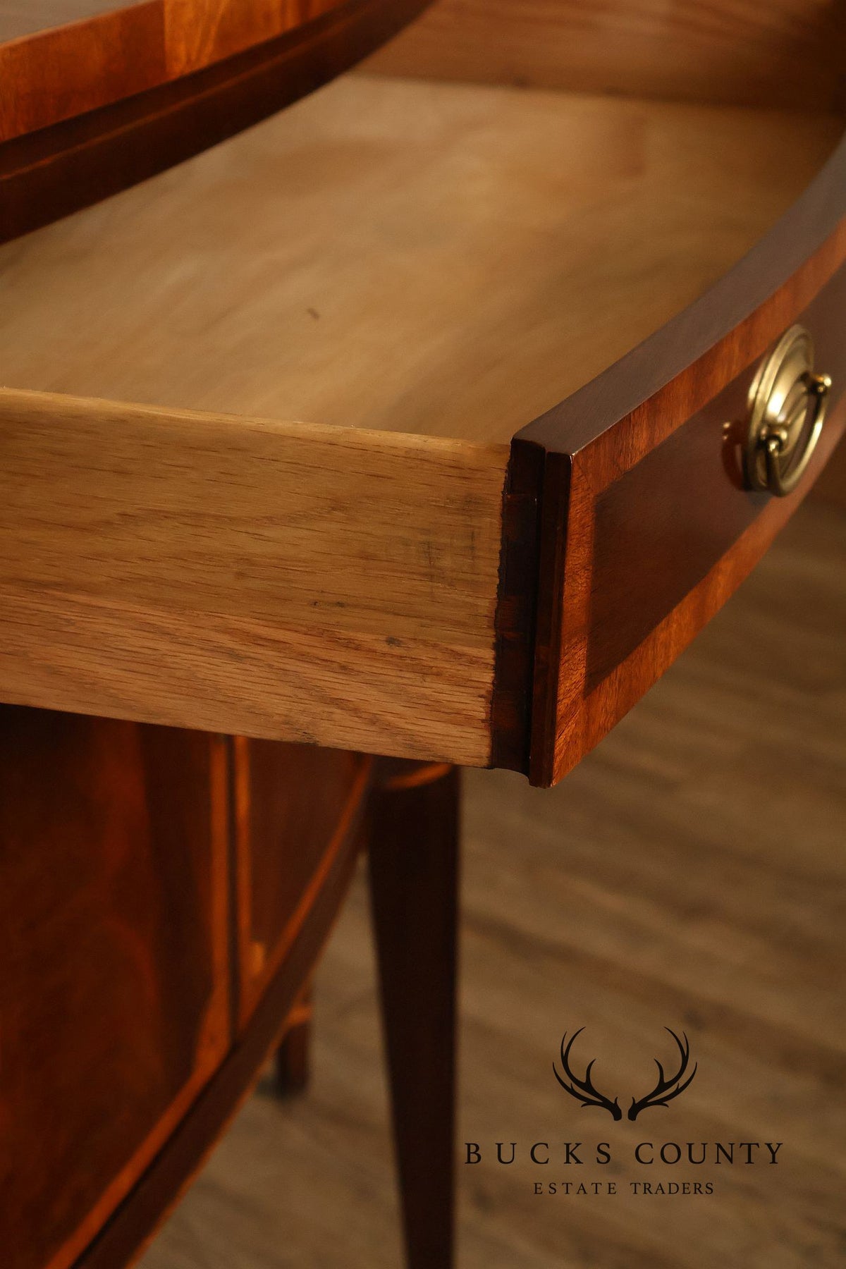 Hickory Federal Style Inlaid Mahogany Sideboard