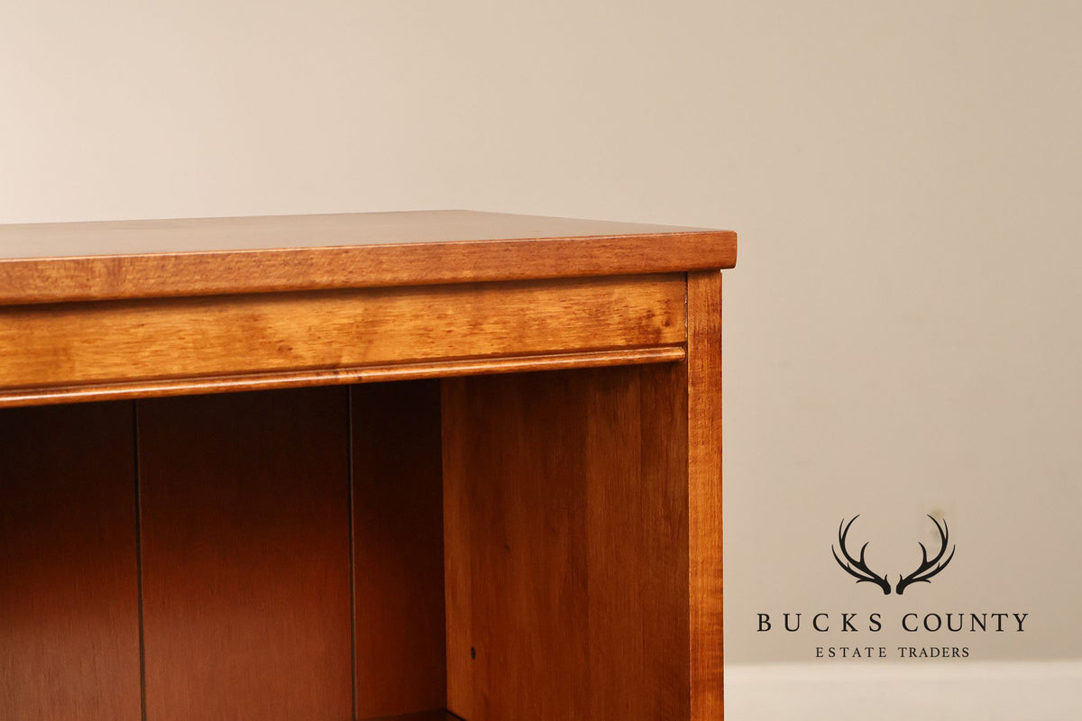 Ethan Allen 'Country Colors' Pair Of Maple Open Bookcases