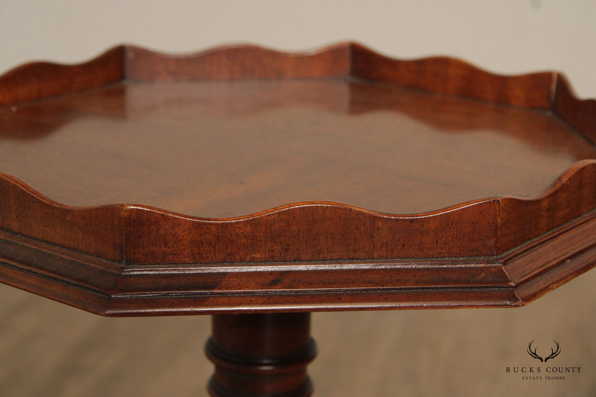 Colonial Revival Mahogany Octagonal Candlestand