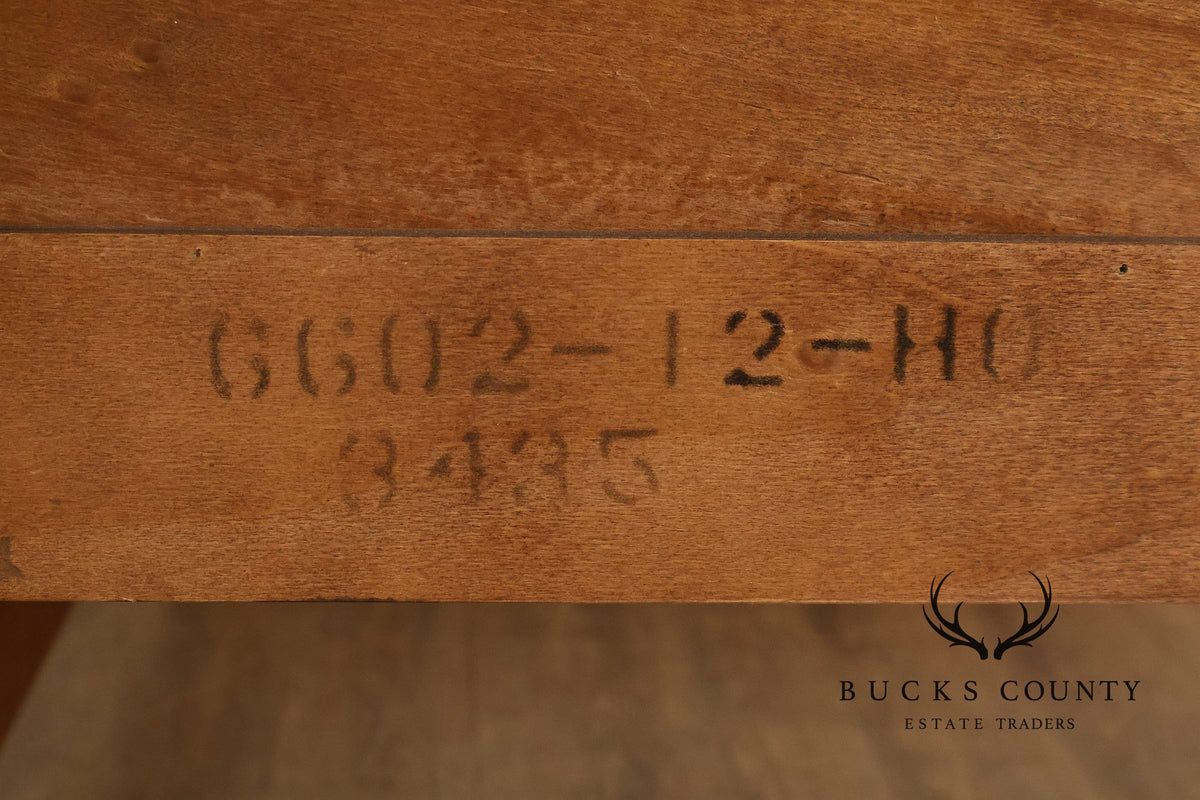 Henredon Carved Cherry King Size Bed Frame