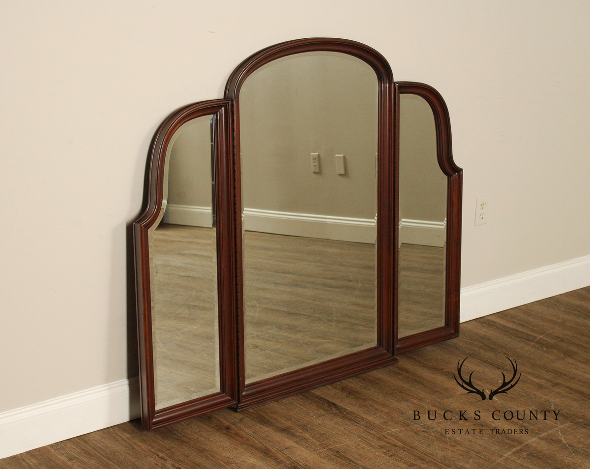 Ethan Allen 'Georgian Court' Cherry Tri-Fold Dresser Mirror