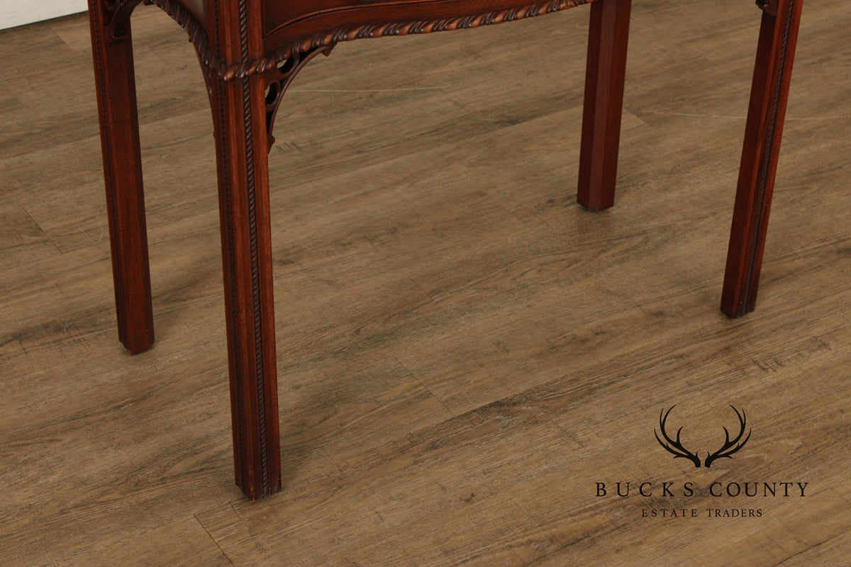 1940's Chippendale Style Mahogany Flip Top Card Table