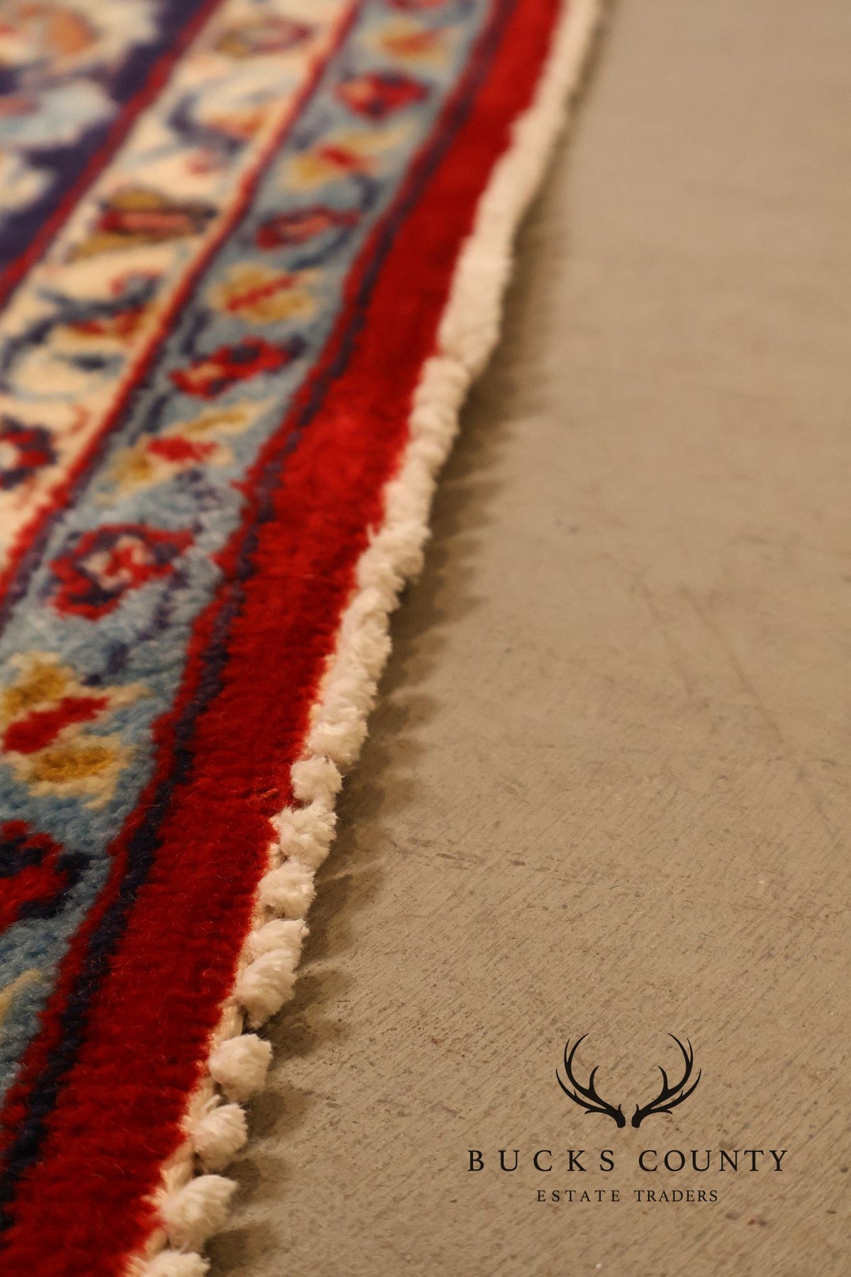 Hand Knotted Persian Style Vintage Wool Area Rug Red Field Floral Medallion