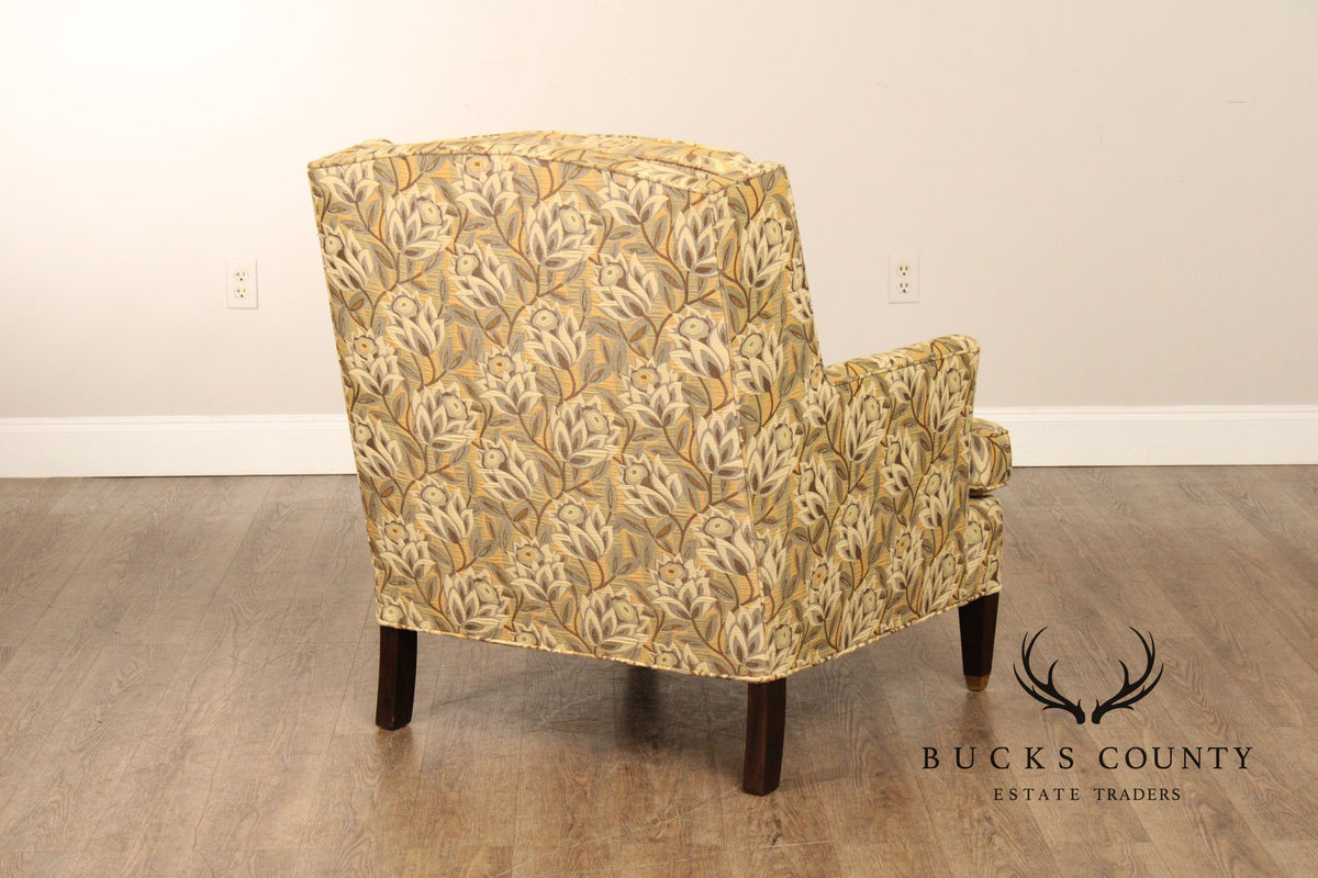 Vintage Pair of Upholstered Lounge Armchairs