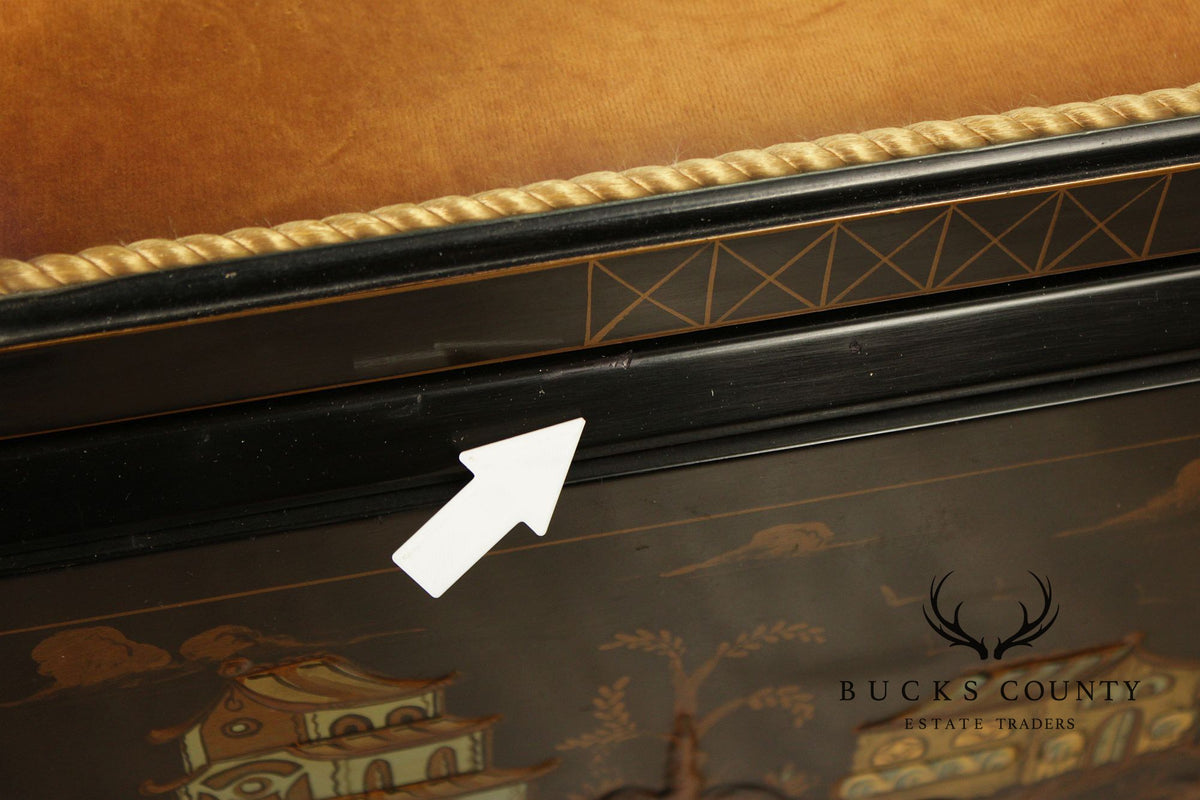 Chinoiserie Lacquered Display Cabinet