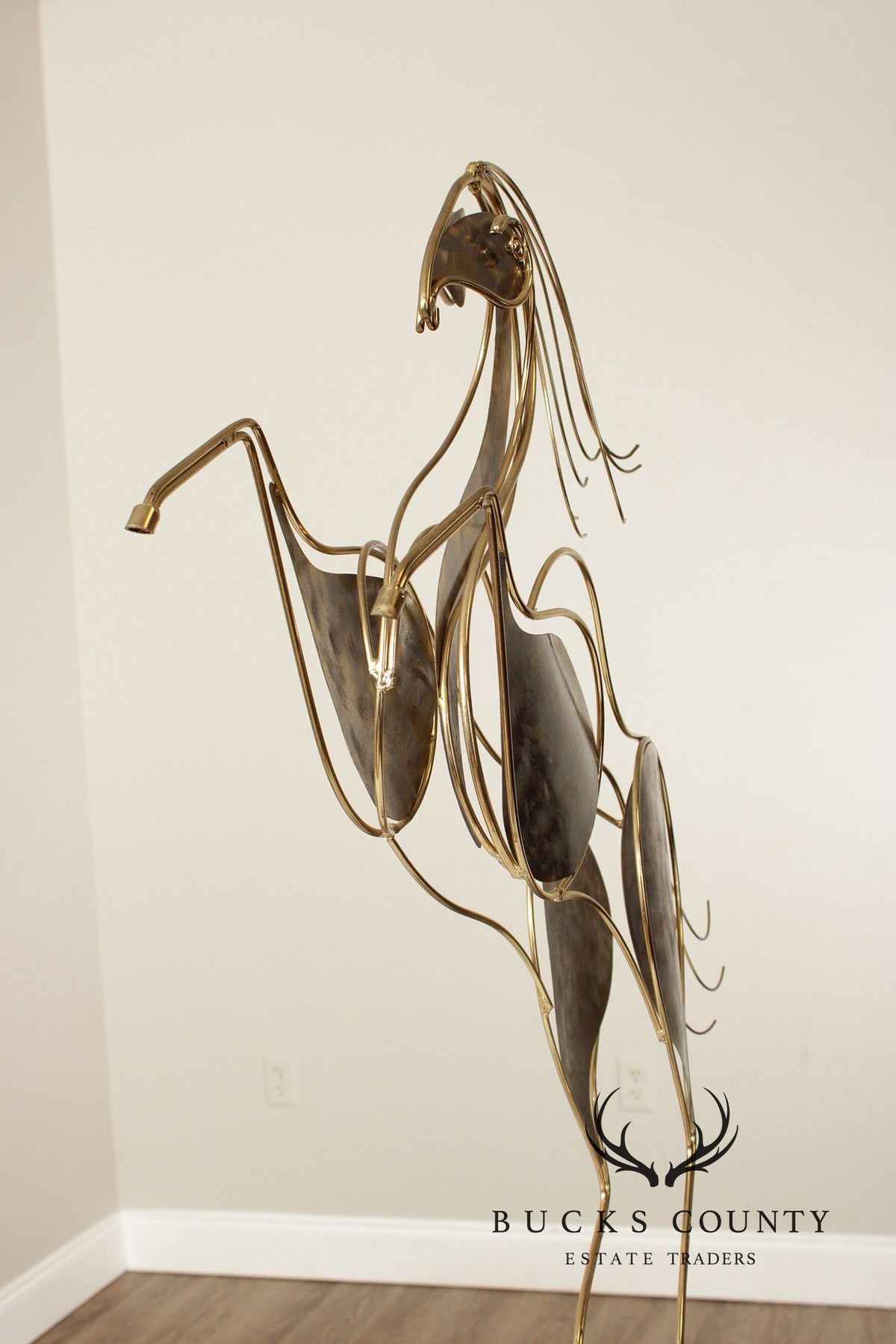 Curtis Jere Post Modern Rearing Horse Sculpture