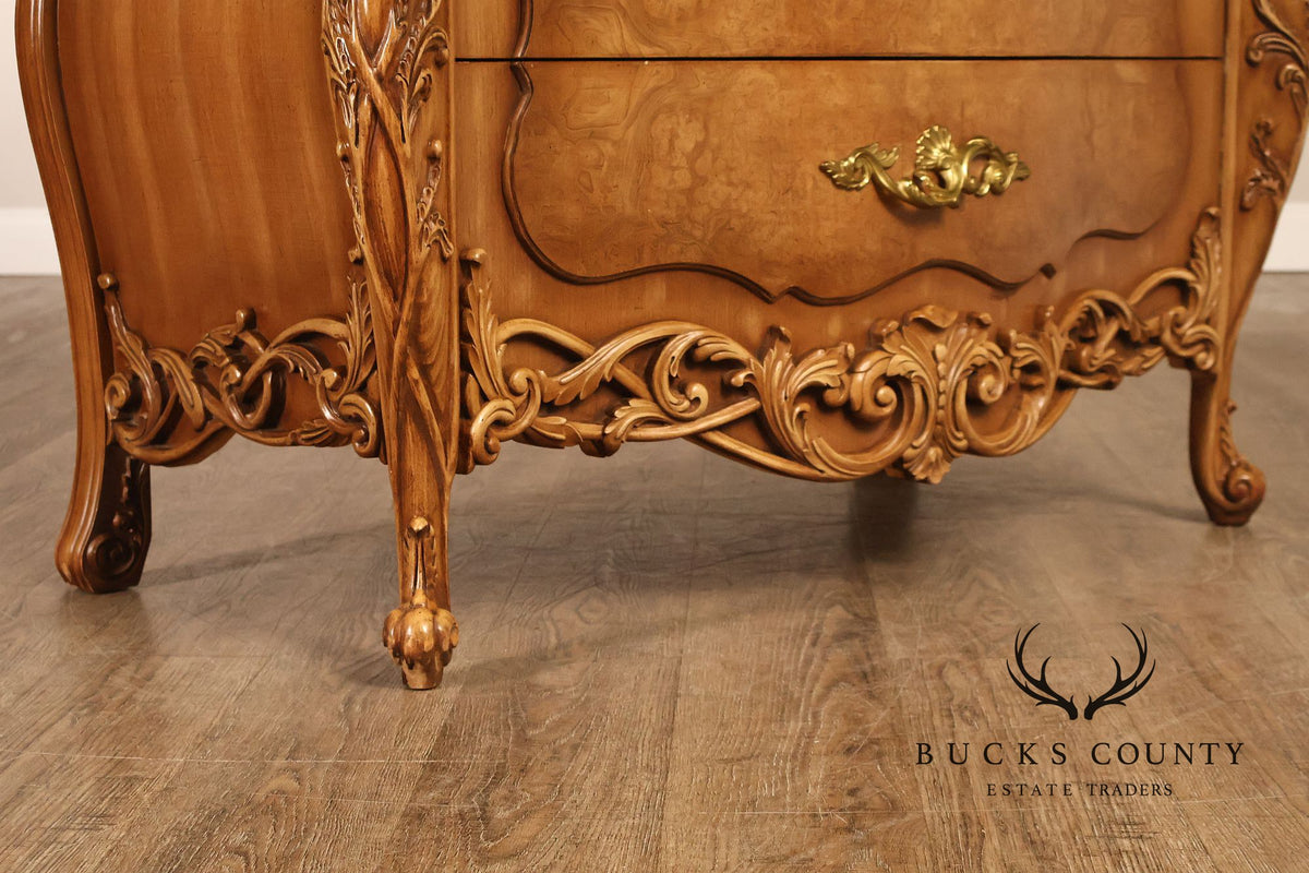 French Rococo Style Bombe Armoire Chest