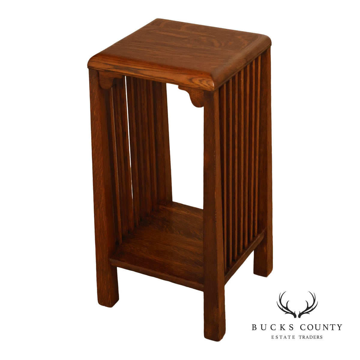 Michigan Chair Company Antique Mission Oak Spindle Side Table