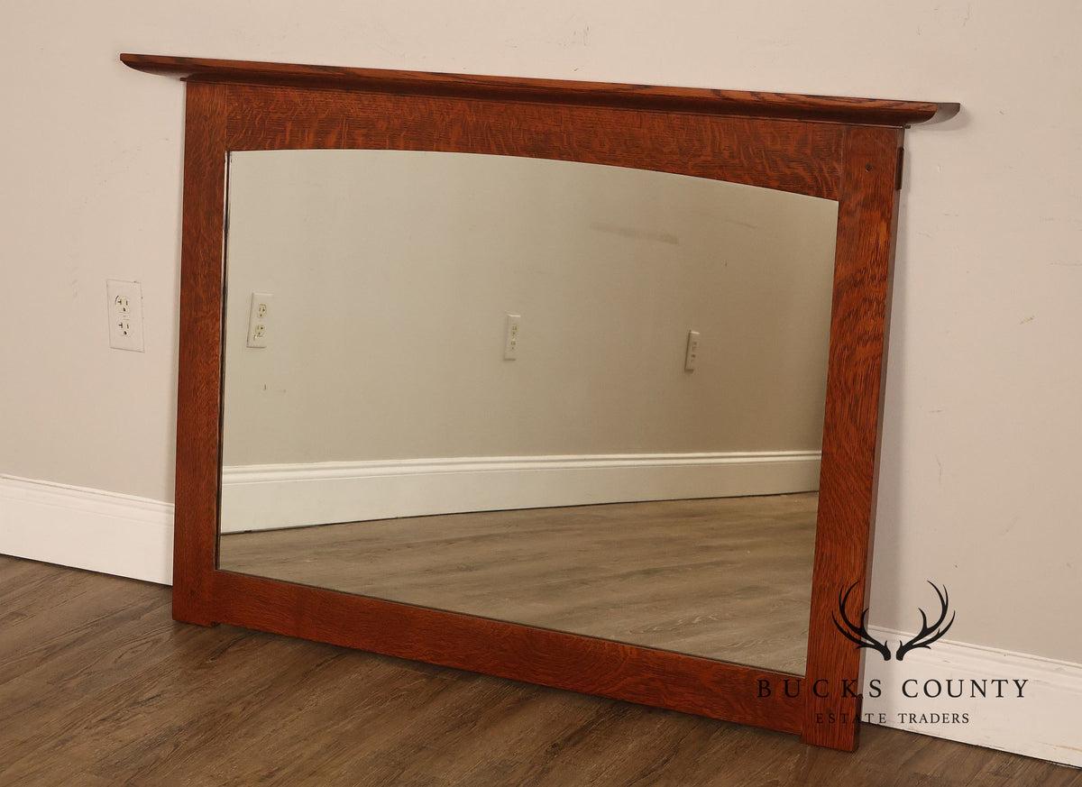 Stickley Mission Collection Oak Wall Mirror