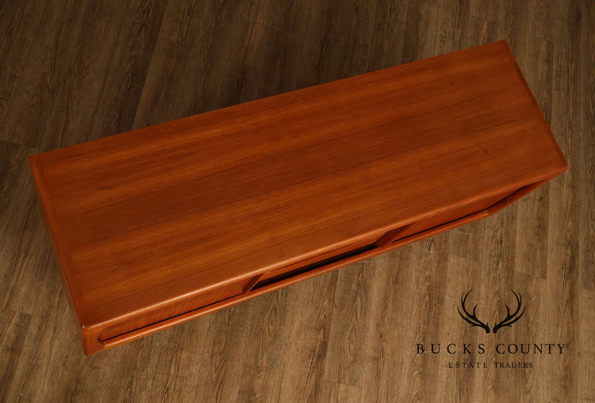 Danish Modern Teak Credenza By H.P. Hansen