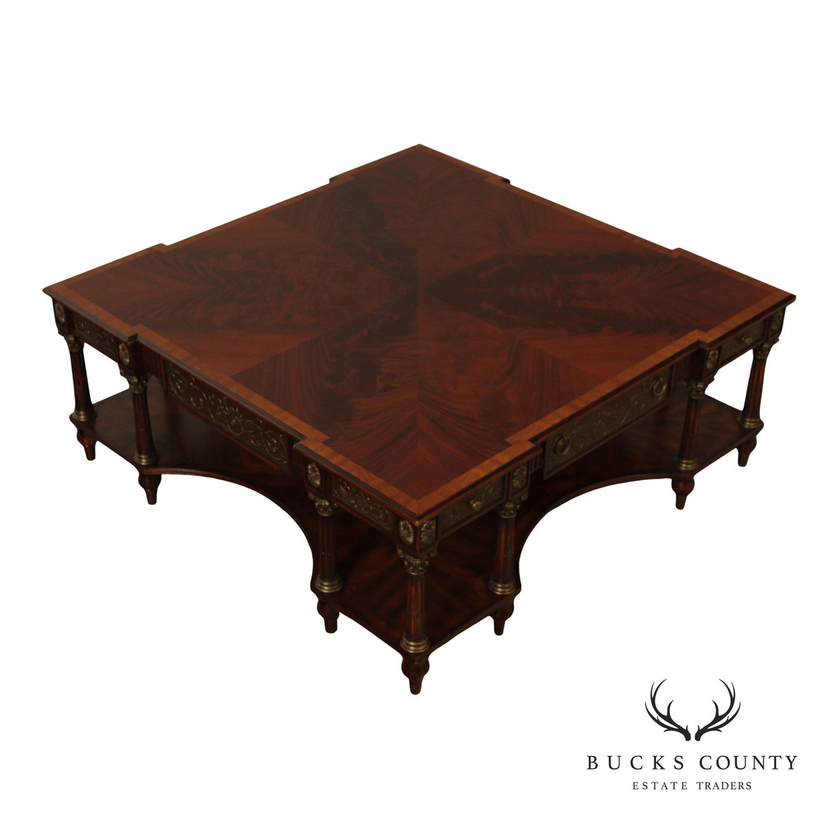 Theodore Alexander 'Classical Gathering' Mahogany Coffee Table