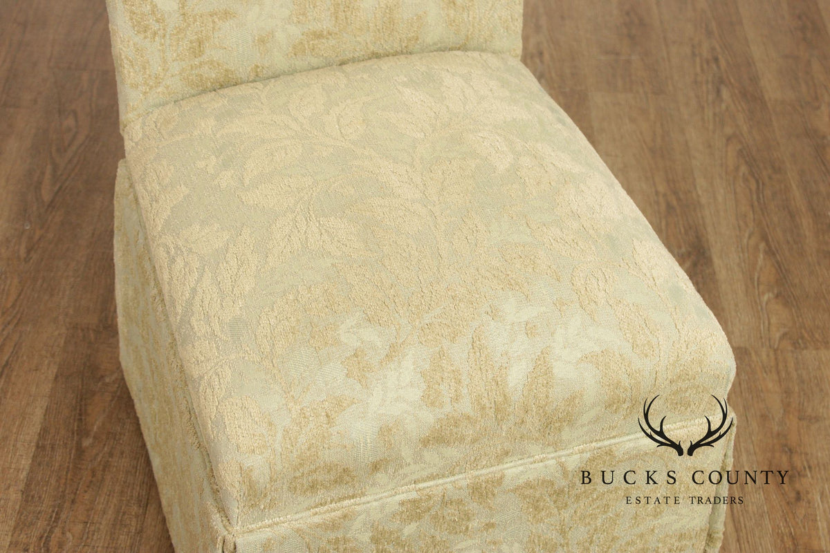 Pair of Upholstered Slipper Dining  Side Chairs