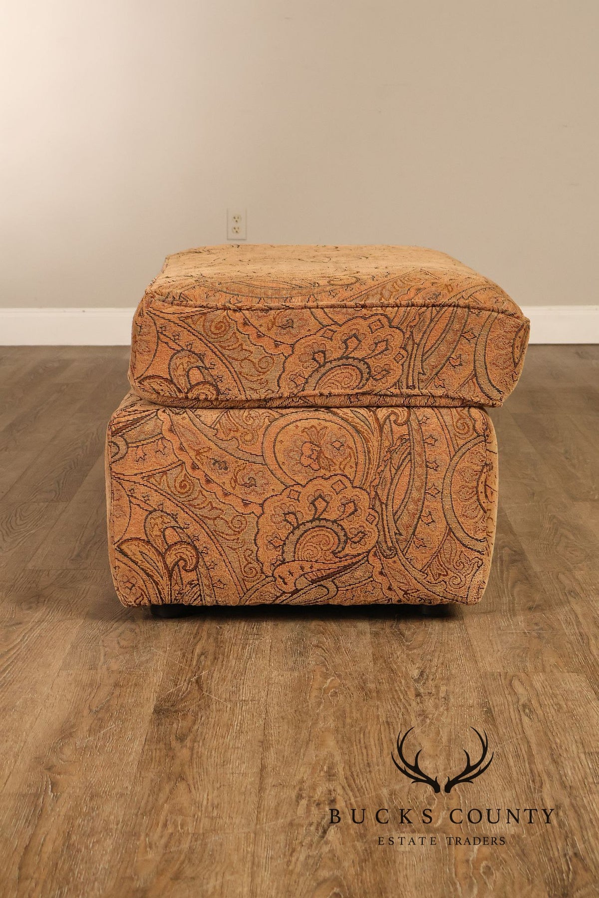 Paisley Upholstered Ottoman