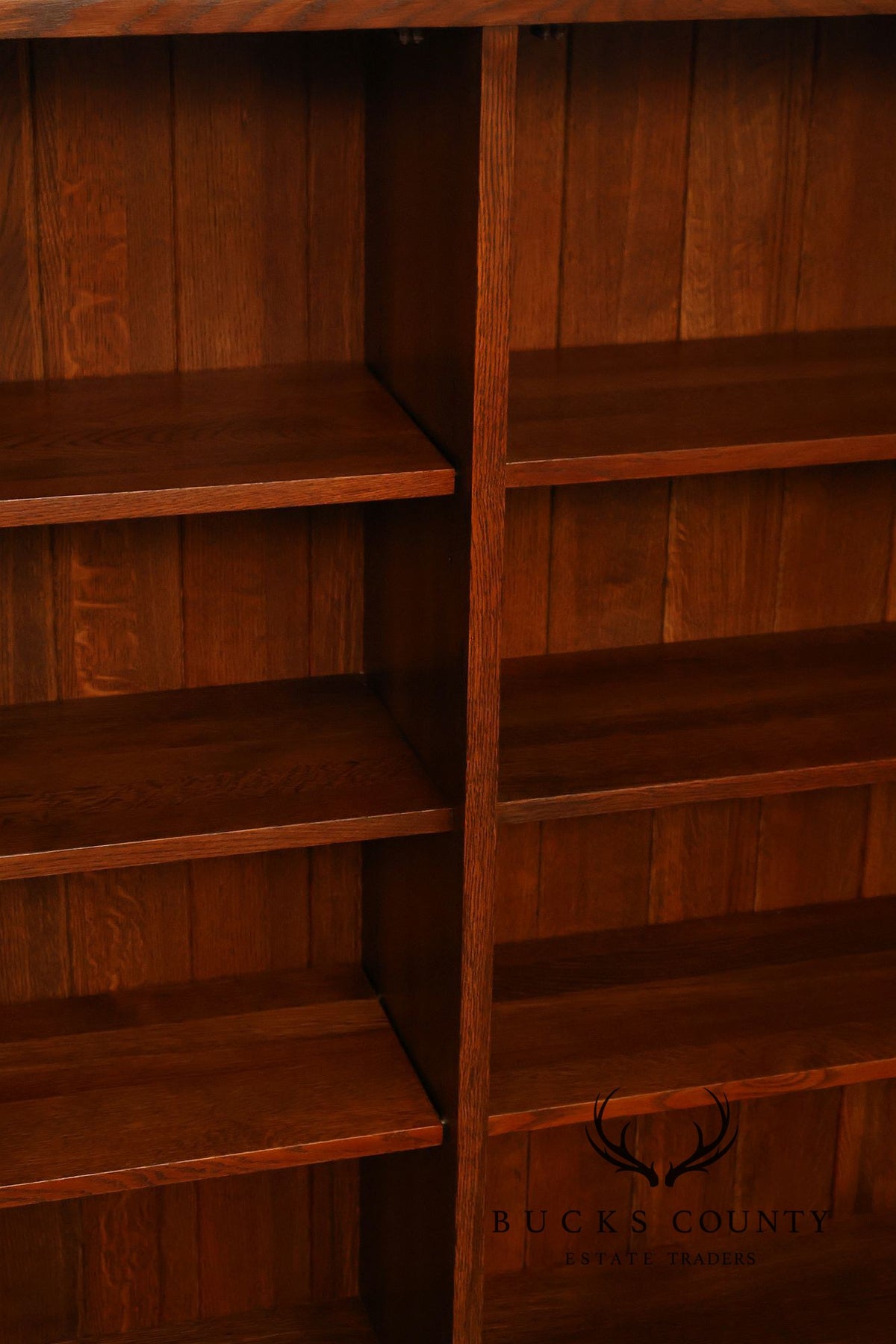 Stickley Mission Collection Oak Three-Door Bookcase