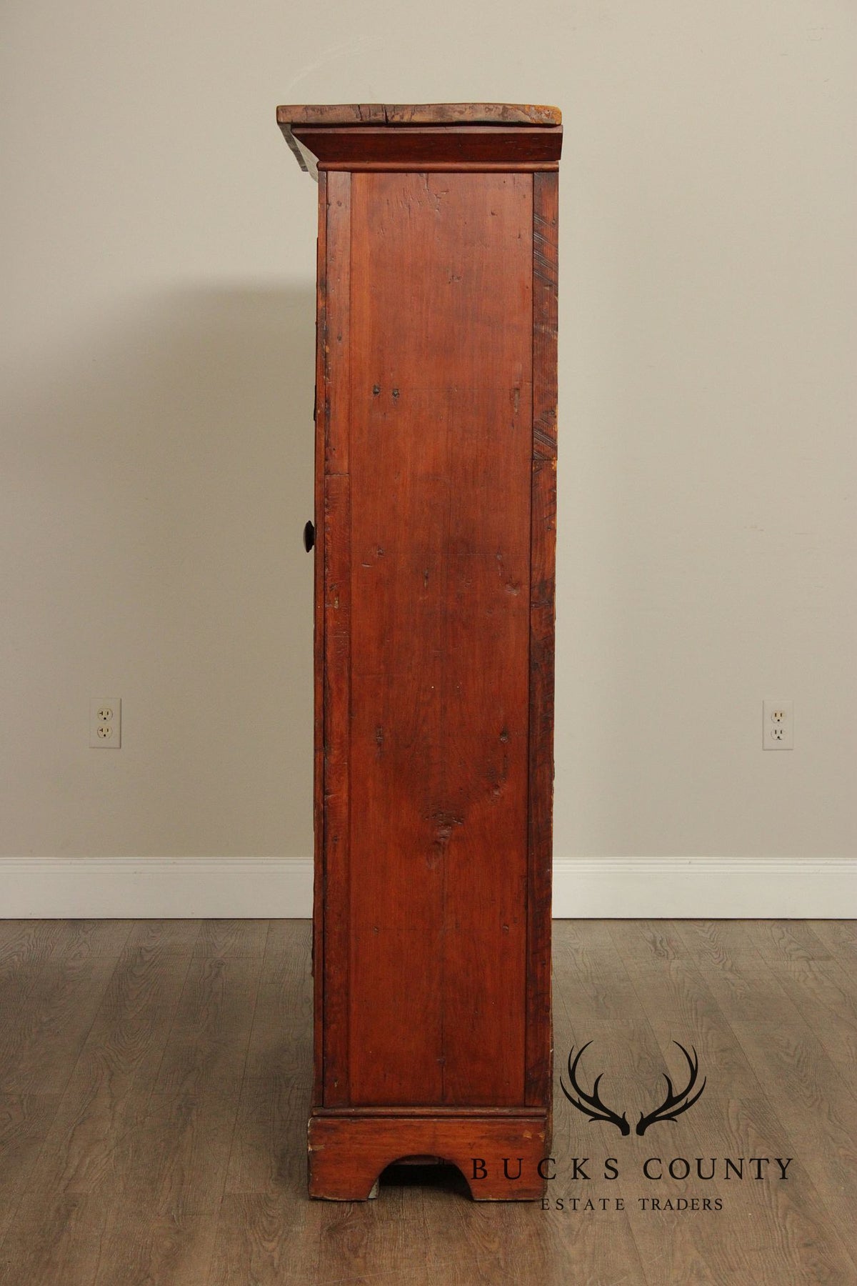 Antique Softwood Two-Door Pantry Cupboard