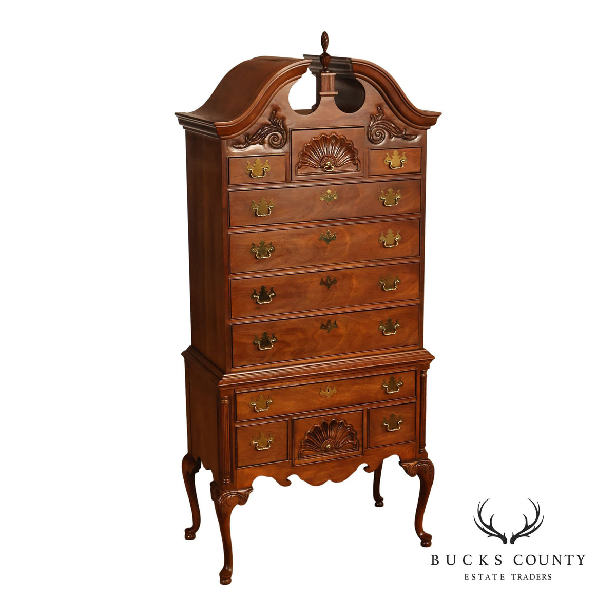 Thomasville 'The Mahogany Collection' Carved Highboy