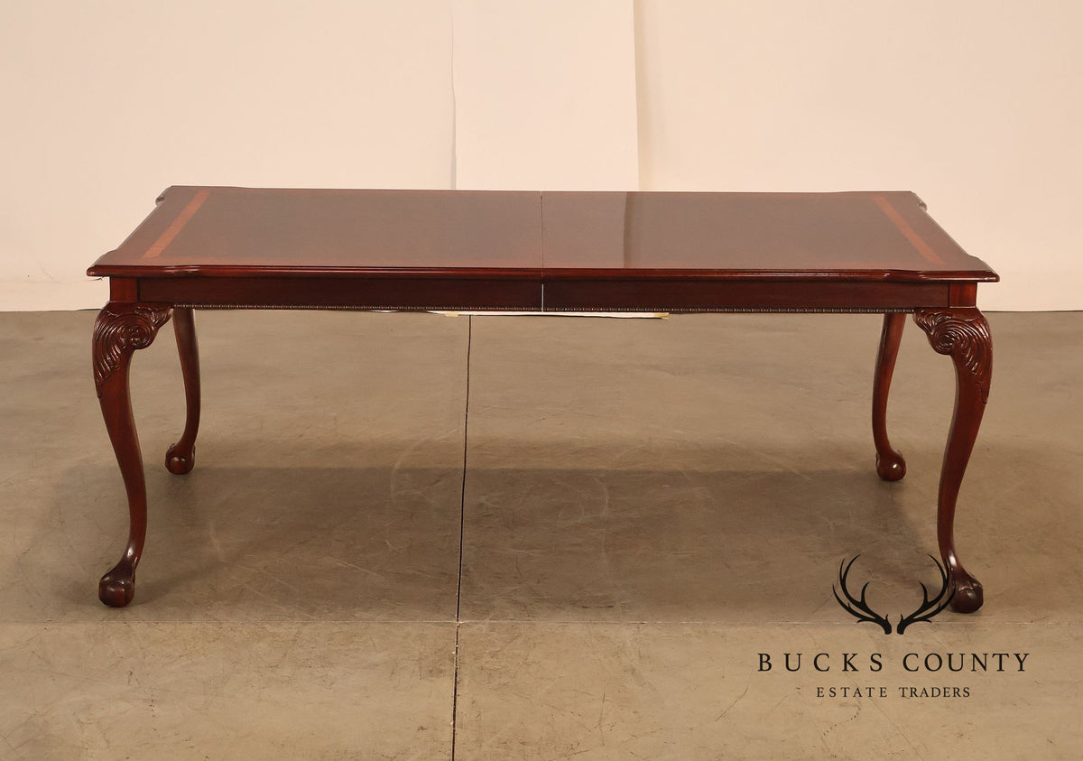 Chippendale Style Mahogany Extension Dining Table