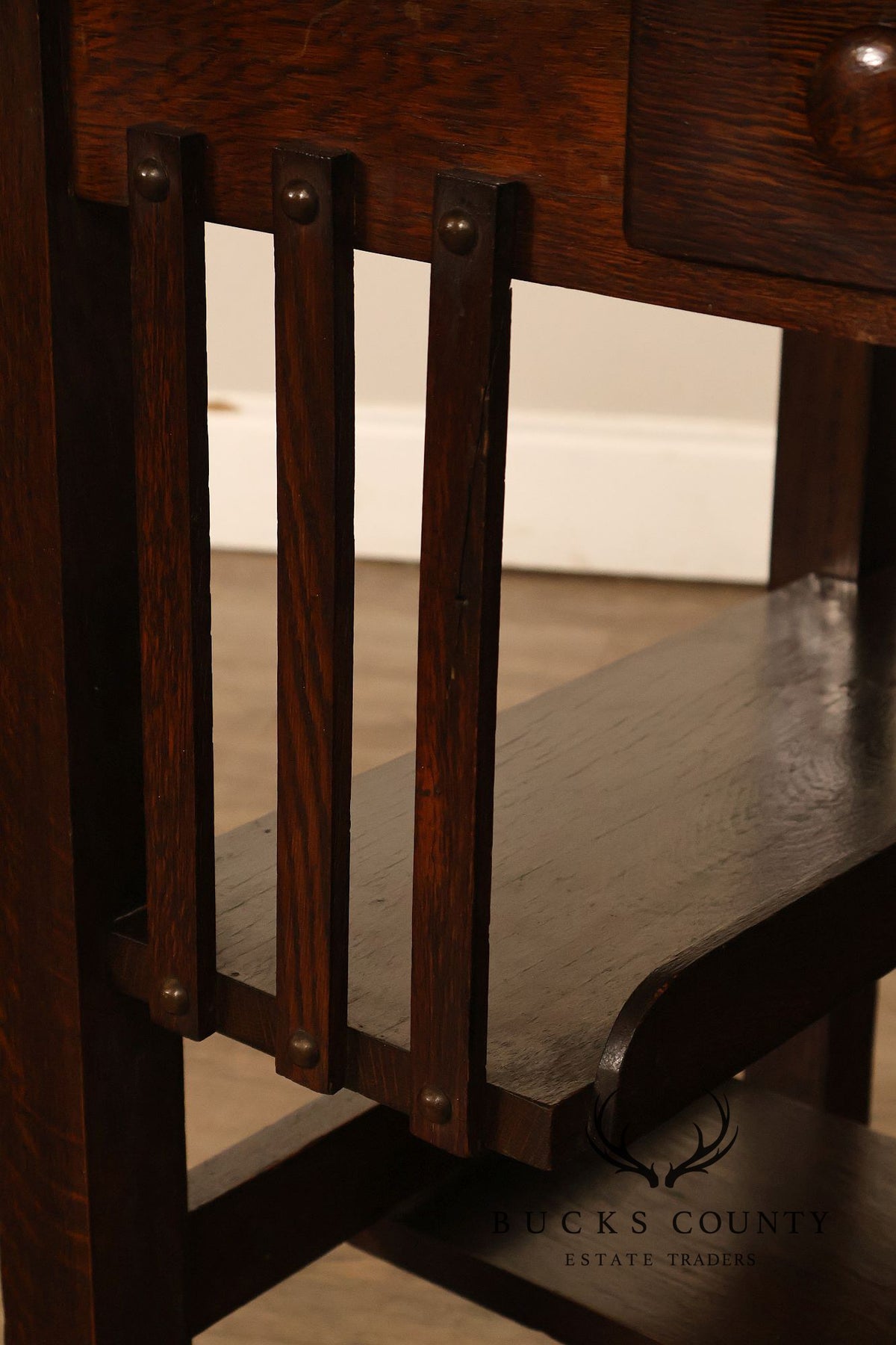 Antique Arts And Crafts Mission Oak Desk