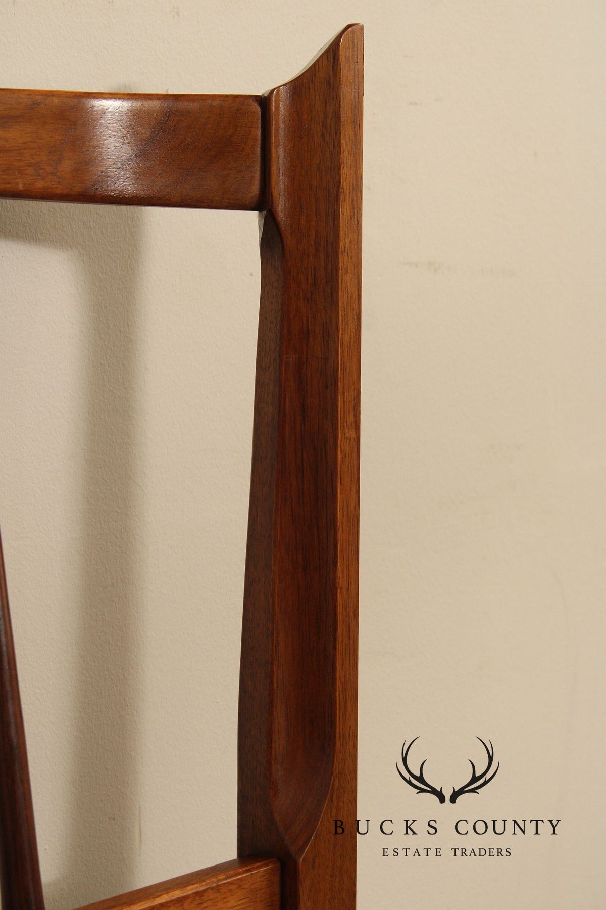 Thomasville Mid Century Modern Black Walnut Full Size Headboard