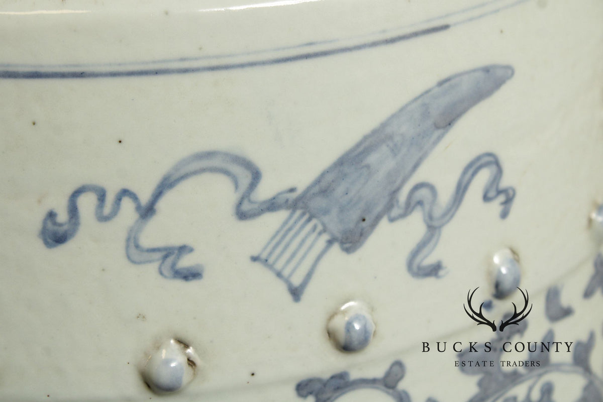 Chinese Blue and White Porcelain Garden Seat