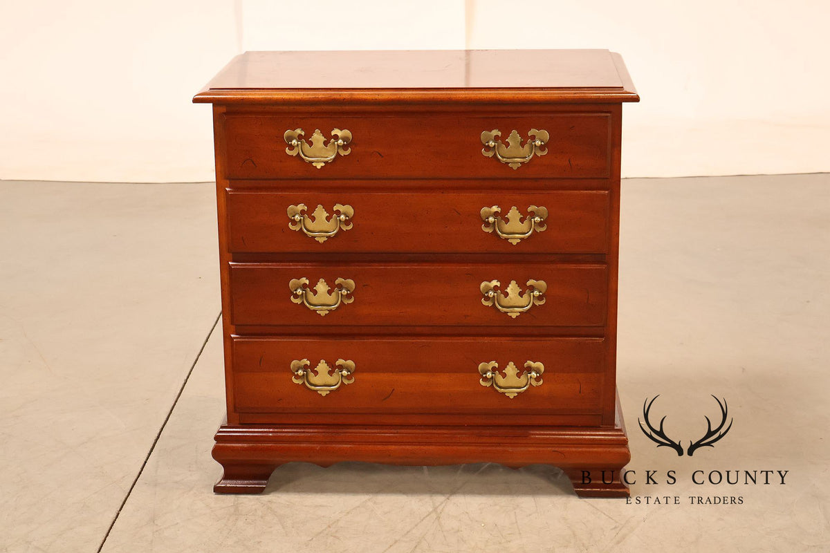 Traditional Pair Of Cherry Four Drawer Bachelor’s Chests