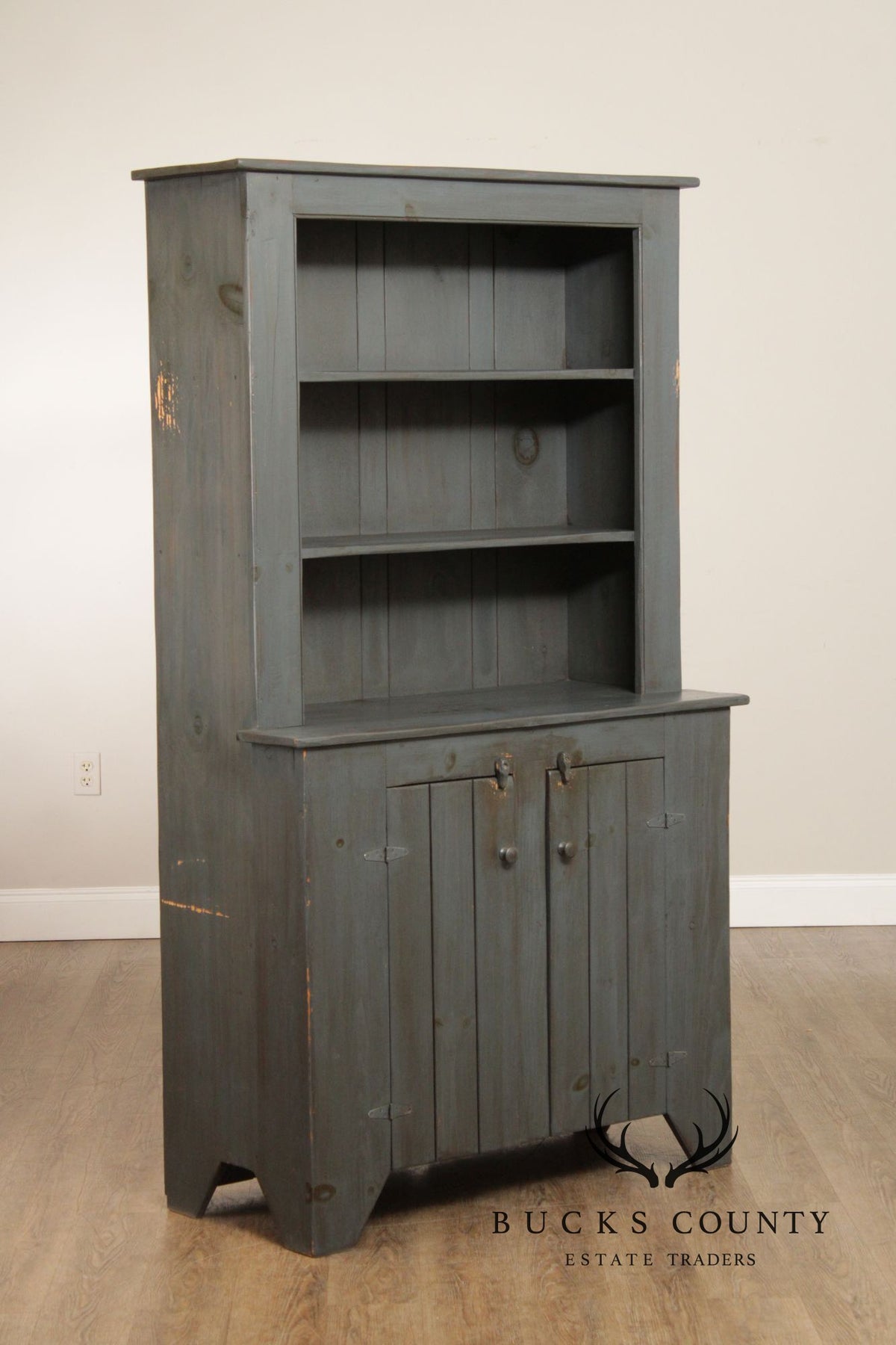 Benchmade Farmhouse Style Painted Hutch