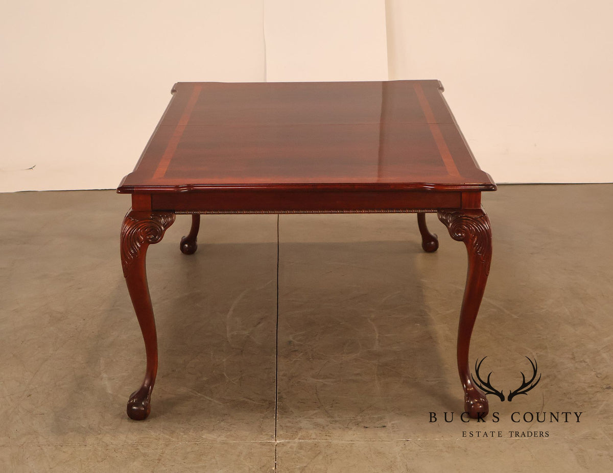 Chippendale Style Mahogany Extension Dining Table