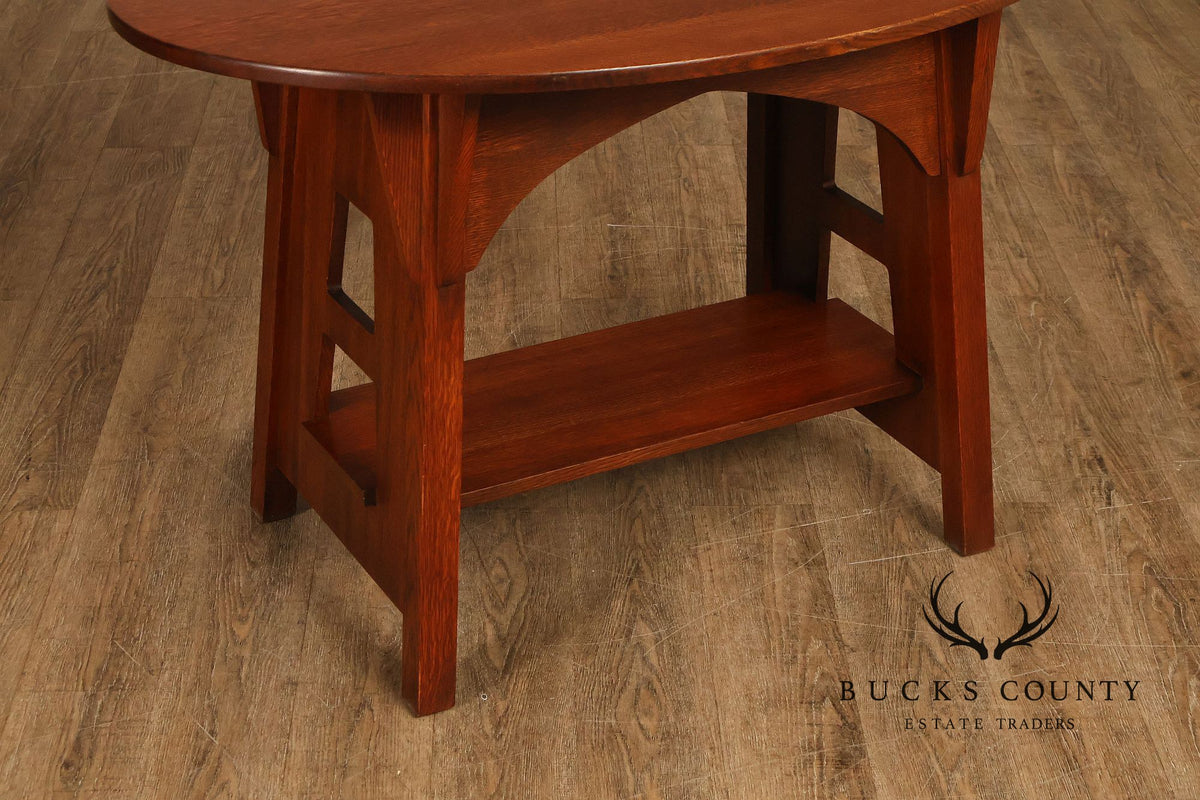 Stickley Mission Collection Oak Limbert Library Table