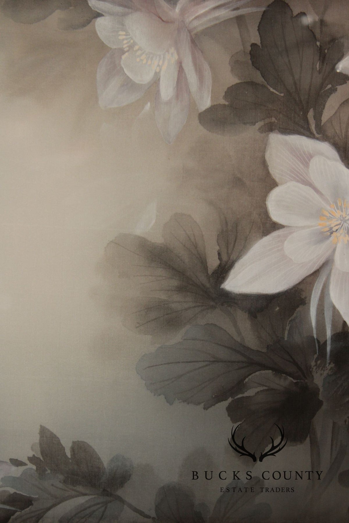 Lena Liu Chinese Pair of Bird and Flower Paintings on Silk