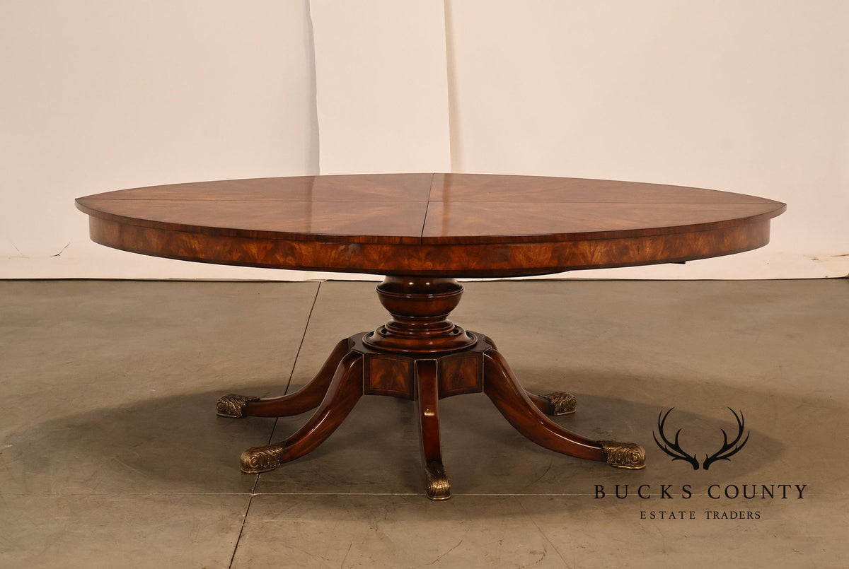 Theodore Alexander Althorp Living History Flame Mahogany Oval Expansion Dining Table