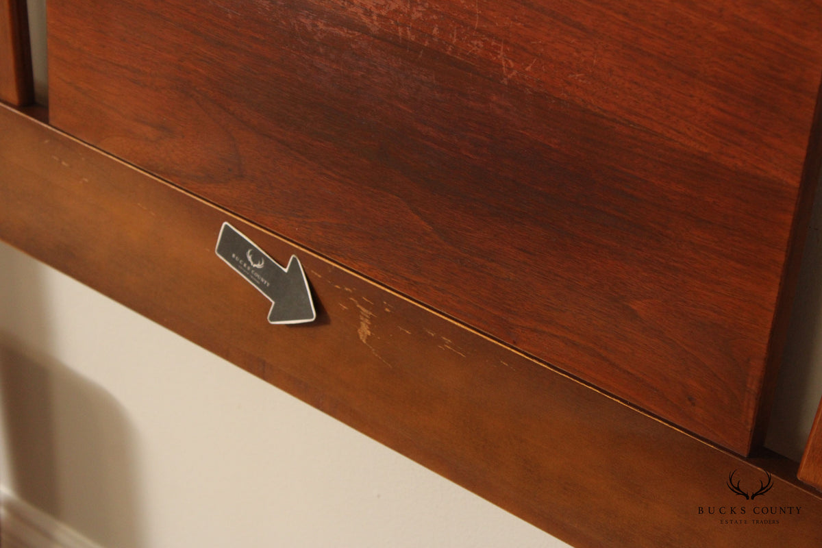 Mid Century Modern Walnut Queen Headboard
