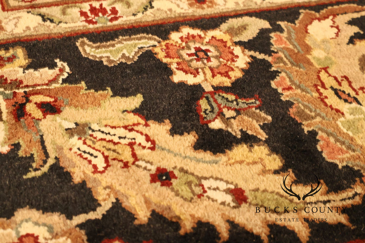 Persian Style Floral Wool Area Rug  12 inch x 15 inch 10 inch