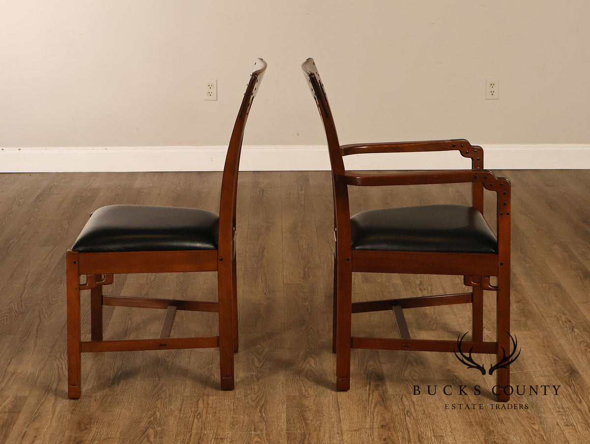 Stickley Pasadena Bungalow Blacker House Set Of Six Mahogany Dining Chairs