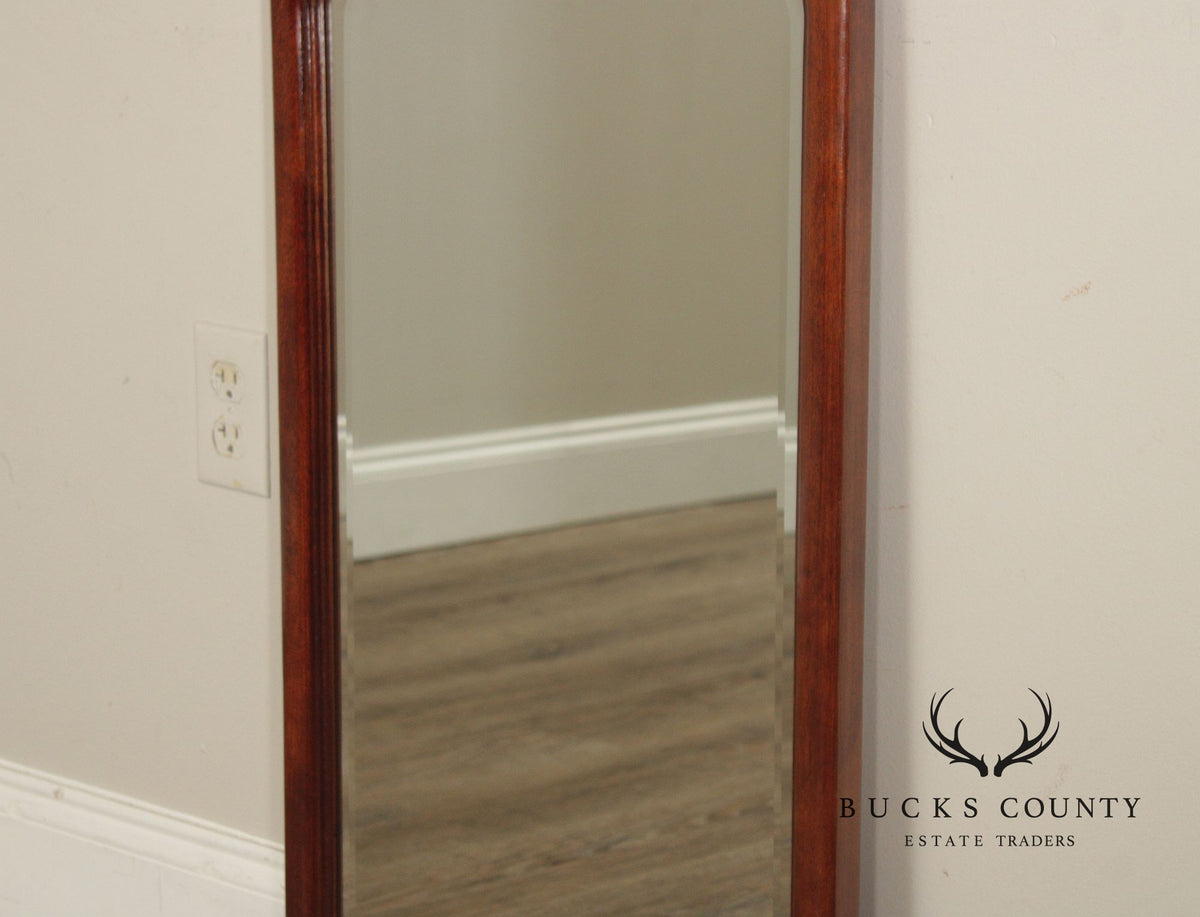 Thomasville Queen Anne Style Mahogany Beveled Wall Mirror