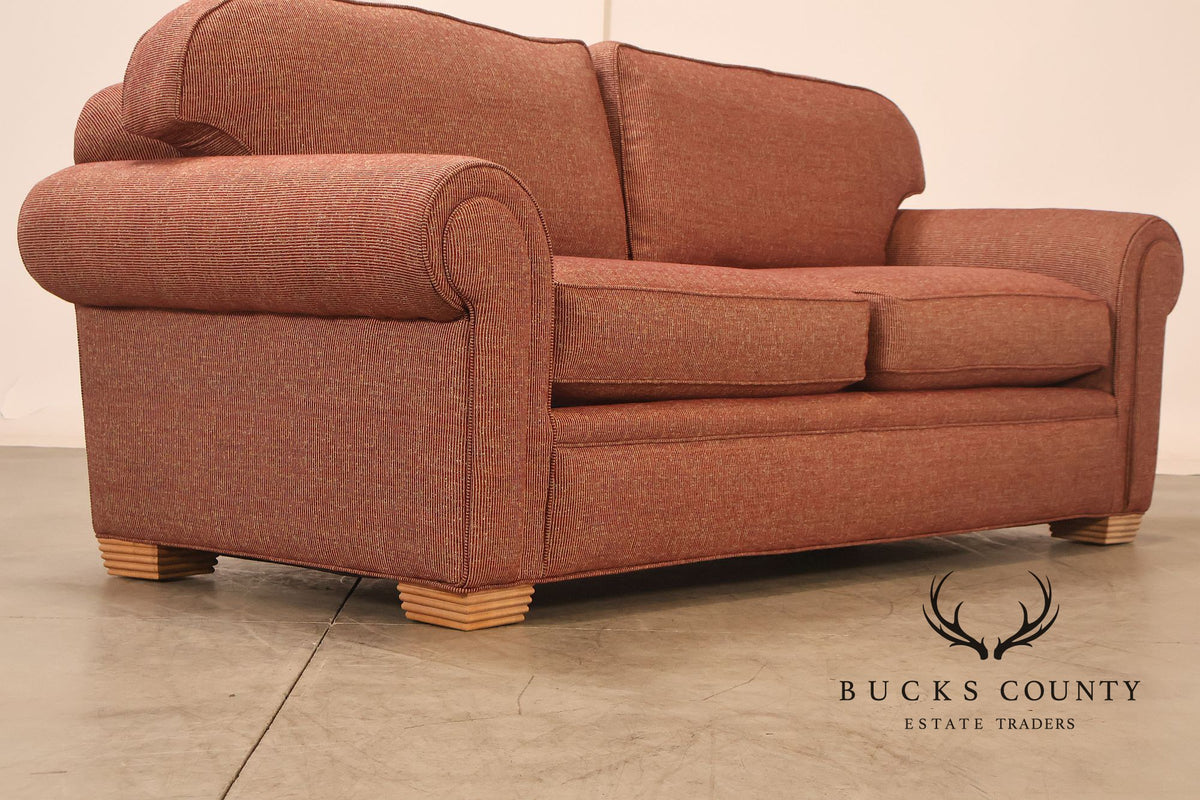 Contemporary Rolled Arm Upholstered Sofa