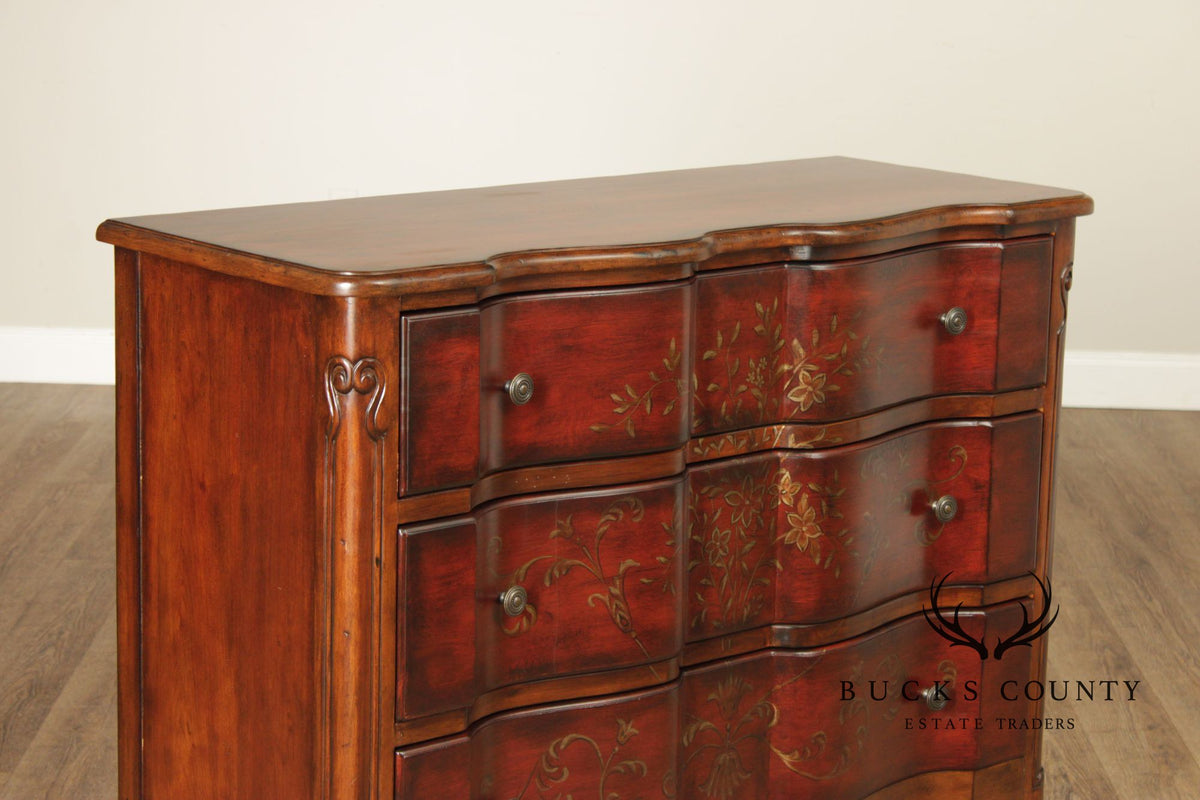 Hooker Furniture Paint Decorated Serpentine Chest